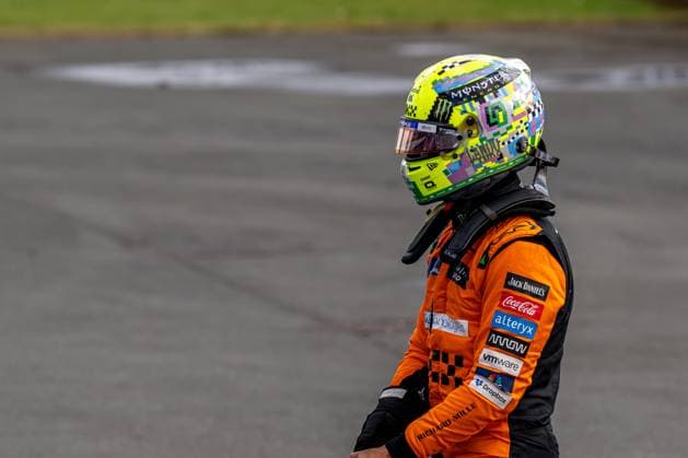 SILVERSTONE, UNITED KINGDOM: Lando Norris, racing for the McLaren F1 team during the 2024 Formula 1 British Grand Prix at the Silverstone Circuit in Silverstone, United Kingdom