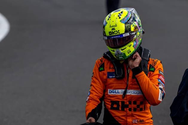 SILVERSTONE, UNITED KINGDOM: Lando Norris, racing for the McLaren F1 team during the 2024 Formula 1 British Grand Prix at the Silverstone Circuit in Silverstone, United Kingdom
