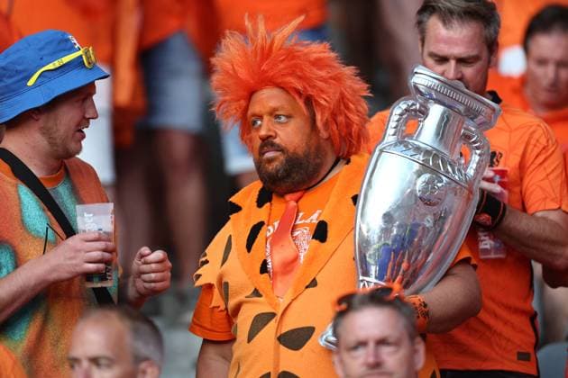 Supporters (Netherlands) during the UEFA EURO, EM, Europameisterschaft,Fussball Germany 2024 match between Netherlands 2-1 Turkey at Olympiastadion on July 06, 2024 in Berlin, Germany. Noxthirdxpartyxsales  (258863892)