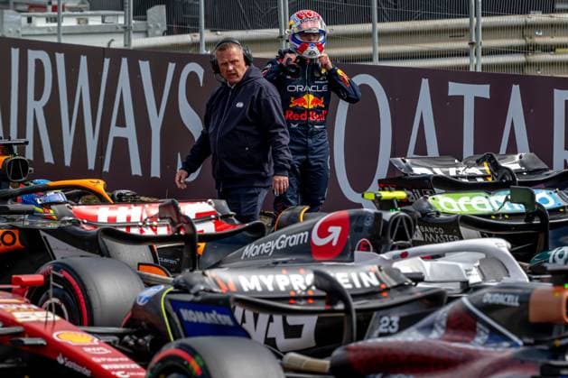 SILVERSTONE, UNITED KINGDOM: Max Verstappen, racing for the Red Bull Racing team during the 2024 Formula 1 British Grand Prix at the Silverstone Circuit in Silverstone, United Kingdom
