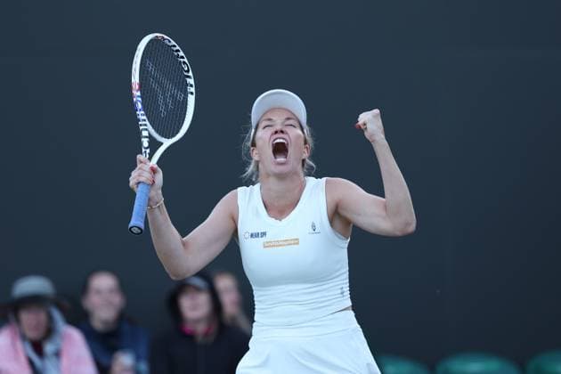 Danielle Collins TENNIS : Wimbledon 2024 - 06 07 2024 AntoineCouvercelle Panoramic 