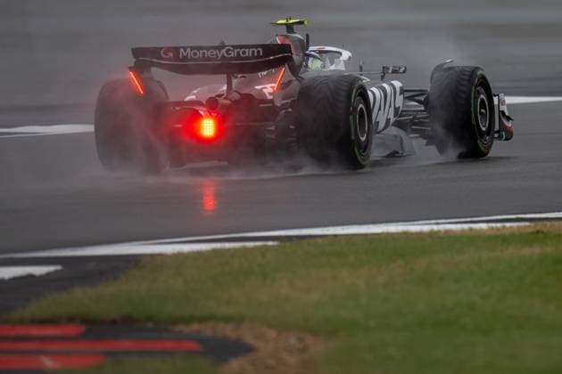 SILVERSTONE, UNITED KINGDOM: Nico Hulkenberg, racing for the Haas F1 team during the 2024 Formula 1 British Grand Prix at the Silverstone Circuit in Silverstone, United Kingdom