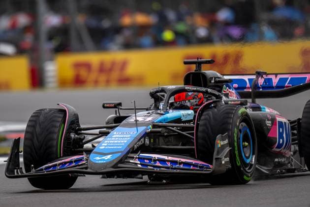 SILVERSTONE, UNITED KINGDOM: Esteban Ocon, racing for the Alpine team during the 2024 Formula 1 British Grand Prix at the Silverstone Circuit in Silverstone, United Kingdom