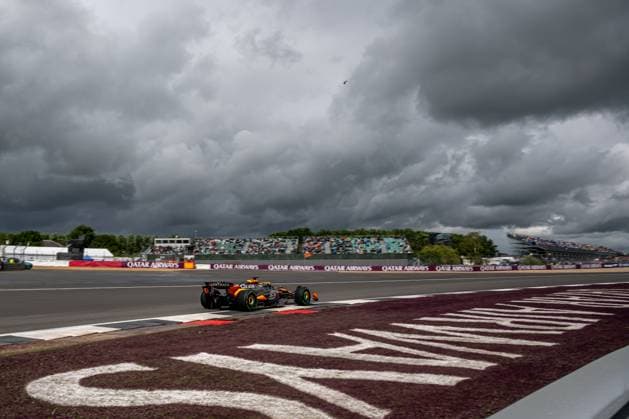SILVERSTONE, UNITED KINGDOM: Lando Norris, racing for the McLaren F1 team during the 2024 Formula 1 British Grand Prix at the Silverstone Circuit in Silverstone, United Kingdom