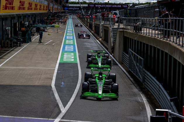 SILVERSTONE, UNITED KINGDOM: Valtteri Bottas, racing for the Stake F1 Team team during the 2024 Formula 1 British Grand Prix at the Silverstone Circuit in Silverstone, United Kingdom
