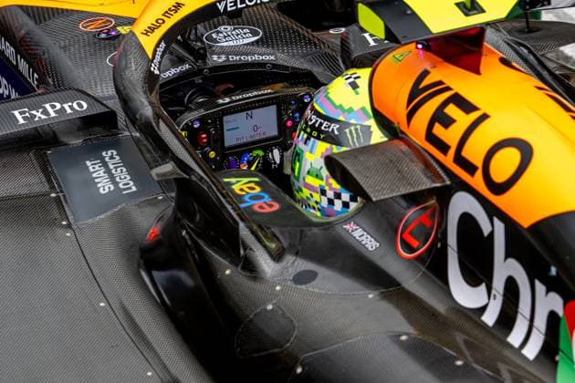 SILVERSTONE, UNITED KINGDOM: Lando Norris, racing for the McLaren F1 team during the 2024 Formula 1 British Grand Prix at the Silverstone Circuit in Silverstone, United Kingdom
