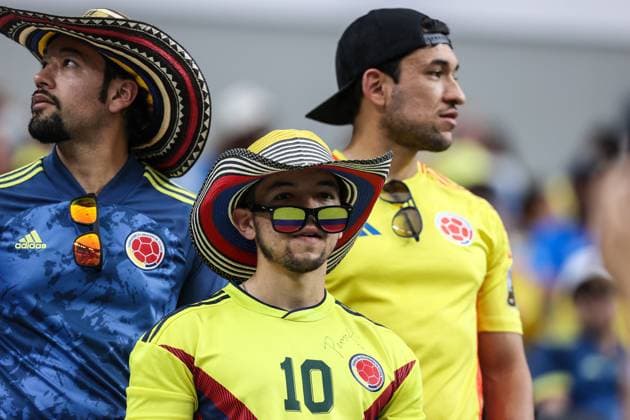 July 06, 2024: Fans attend the CONMEBOL Copa America Quarterfinals match at Allegiant Stadium between Uruguay and Brazil on July 06, 2024 in Las Vegas, NV. CSM. Las Vegas United States of America - ZUMAc04_ 20240706_zma_c04_082 Copyright: xChristopherxTrimx