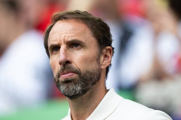 (240707) -- DUSSELDORF, July 7, 2024 -- England s head coach Gareth Southgate is seen during the UEFA EURO, EM, Europameisterschaft,Fussball 2024 quarter-final match between England and Switzerland in Dusseldorf, Germany on July 6, 2024. ) (SP)GERMANY-DUSSELDORF-FOOTBALL-EURO 2024-QUARTER FINAL-ENGLAND VS SWITZERLAND XiaoxYijiu 