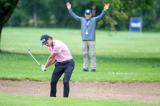 Freddy Schott in the bunker, BMW International Open 2024, Golf, 07 07 2024 Munich Bavaria Germany Copyright: xkolbert-press UlrichxGamelx