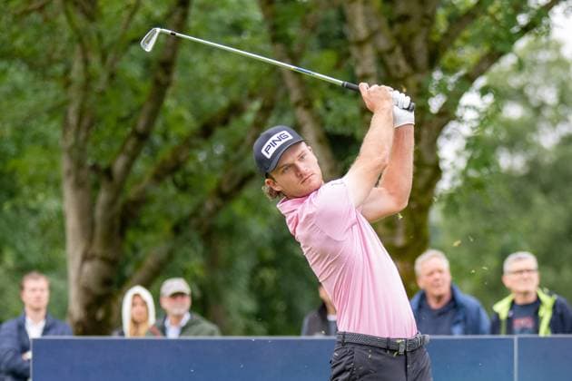 Freddy Schott has teed off, BMW International Open 2024, Golf, 07 07 2024 Munich Bavaria Germany Copyright: xkolbert-press UlrichxGamelx