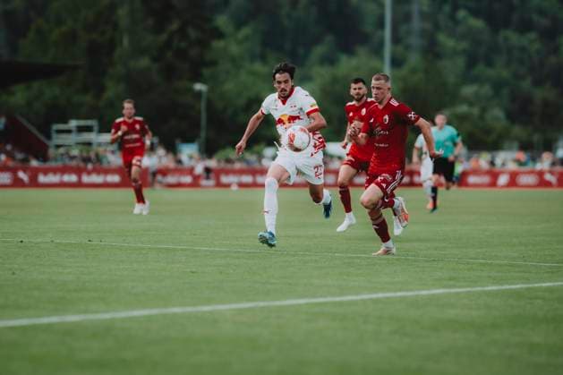 Pre-Season Friendly Match SV Kuchl vs FC Red Bull Salzburg KUCHL, AUSTRIA - JULY 06: Roko Simic of FC Red Bull Salzburg during a pre-season friendly match between SV Kuchl and FC Red Bull Salzburg on July 06, 2024 in Kuchl, Austria. Copyright: xx DSC_2899