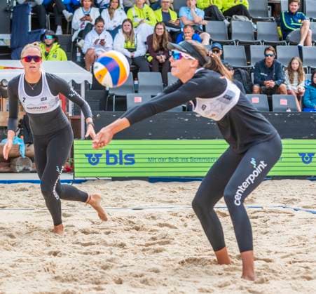 July 7, 2024, Gstaad, Bern, Switzerland: Gstaad Switzerland, 07 07 2024: TERESE CANNON of USA team during Swatch Beach Pro Gstaad 2024, Swatch Beach Pro Gstaad 2024 took place in the famous ski resort and which organizes events like the EFG Swiss Open Gstaad ATP, Tennis Herren 250 and the Polo Gold Club Gstaad 2024 and took place at Roy Emerson Arena in Gstaad; which also counts for the Volleyball World Beach Pro Tour championship and which serves as a warm-up for the stars of the future Paris Olympic Games, Olympische Spiele, Olympia, OS Gstaad Switzerland - ZUMAd206 20240707_zip_d206_016 Copyright: xEricxDubostx