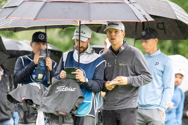 Jeremy Paul follows the ball of Mikke Korhonen, BMW International Open 2024, Golf, 07 07 2024 Munich Bavaria Germany Copyright: xkolbert-press UlrichxGamelx