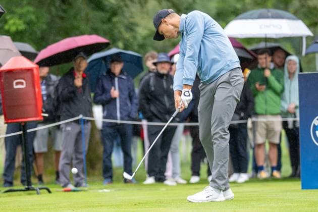 Matti Schmid tees off, BMW International Open 2024, Golf, 07 07 2024 Munich Bavaria Germany Copyright: xkolbert-press UlrichxGamelx
