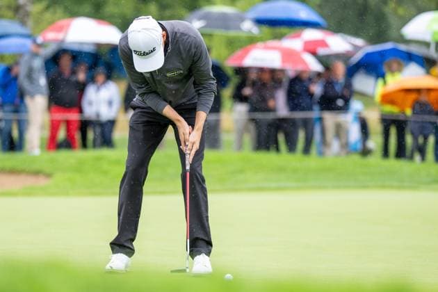 Jeremy Paul on the green, putting, BMW International Open 2024, Golf, 07 07 2024 Munich Bavaria Germany Copyright: xkolbert-press UlrichxGamelx
