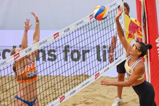 Beach volleyball, Beachvolleyball - Pro Beach Battle Masters SEEWALCHEN,AUSTRIA,07.JUL.24 - BEACH VOLLEYBALL - Beach Volleyball Tour PRO, Pro Beach Battle Masters Litzlberg. Image shows Shana Zobrist (SUI).  GEPAxpictures xMathiasxMandl