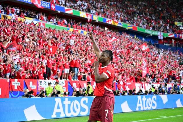, England Switzerland, Football, UEFA Euro 2024, Quarter-finals, 06 07 2024 Düsseldorf North Rhine-Westphalia Germany Copyright: xkolbert-press MarcxNiemeyerx