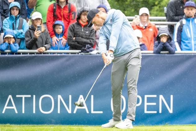 Matti Schmid teeing off, BMW International Open 2024, Golf, 07 07 2024 Munich Bavaria Germany Copyright: xkolbert-press UlrichxGamelx