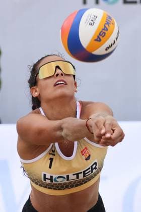 Beach volleyball, Beachvolleyball - Pro Beach Battle Masters SEEWALCHEN,AUSTRIA,07.JUL.24 - BEACH VOLLEYBALL - Beach Volleyball Tour PRO, Pro Beach Battle Masters Litzlberg. Image shows Shana Zobrist (SUI).  GEPAxpictures xMathiasxMandl