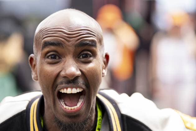 SILVERSTONE - British track and cross-country runner Mo Farah prior to the British GP. ANP SANDER KONING xVIxANPxSportx xxANPxIVx 502977687 originalFilename: 502977687.jpg