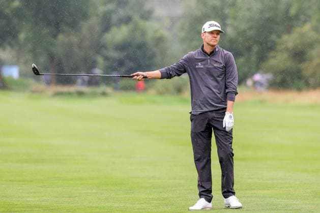 disappointment for Jeremy Paul GER , on the fairway, BMW International Open 2024, Golf, DP World Tour, Men, Final, 07 07 2024 Moosinning Bayern Germany Copyright: xkolbert-press ChristianxKolbertx