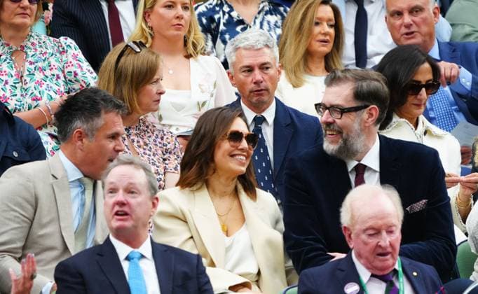 Jonathan Edwards and Alison Edwards in the Royal Box on Centre Court Wimbledon Tennis Championships, Day 7, The All England Lawn Tennis and Croquet Club, London, UK - 07 Jul 2024  Copyright: xJavierxGarcia Shutterstockx 14575058t