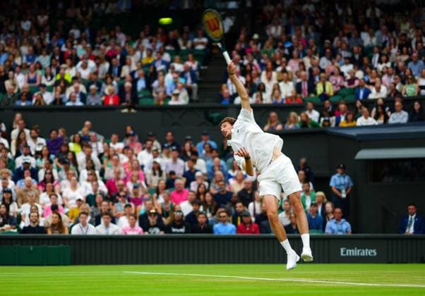 Ugo Humbert during his fourth round match Wimbledon Tennis Championships, Day 7, The All England Lawn Tennis and Croquet Club, London, UK - 07 Jul 2024  Copyright: xJavierxGarcia Shutterstockx 14575058w