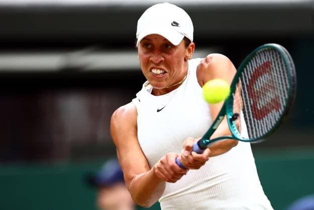 Madison Keys during her fourth round match Wimbledon Tennis Championships, Day 7, The All England Lawn Tennis and Croquet Club, London, UK - 07 Jul 2024  Copyright: xJamesxMarsh Shutterstockx 14575060ad