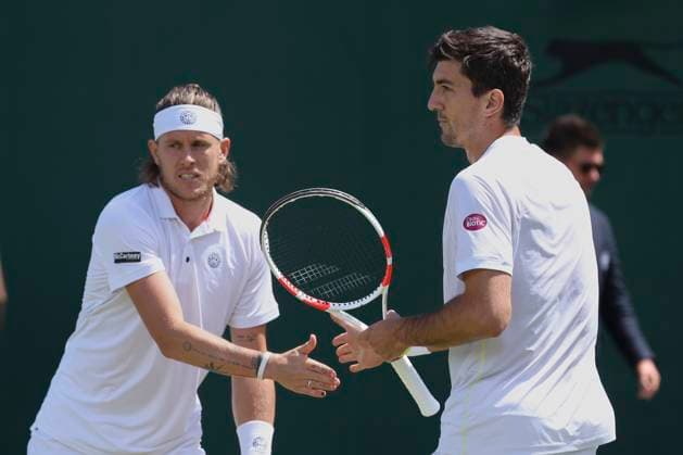 Sebastian Ofner Sam Weissborn, Mens Doubles Tennis Wimbledon 2021 Grand Slam ITF ATP WTA AELTC London Great Britain 7 July 2024 Copyright: xJuergenxHasenkopfx