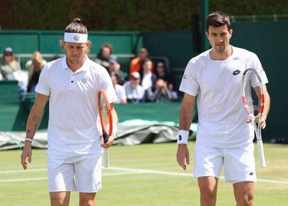 Sebastian Ofner Sam Weissborn, Mens Doubles Tennis Wimbledon 2021 Grand Slam ITF ATP WTA AELTC London Great Britain 7 July 2024 Copyright: xJuergenxHasenkopfx