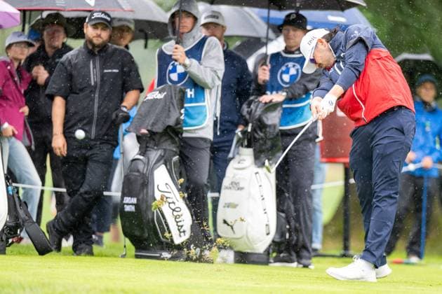 Ewen Ferguson tees off, BMW International Open 2024, Golf, 07 07 2024 Munich Bavaria Germany Copyright: xkolbert-press UlrichxGamelx