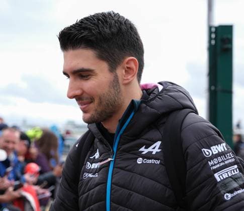7th July 2024; Silverstone Circuit, Northamptonshire, England; Formula 1 2024 Qatar Airways British F1 Grand Prix; Race Day; Esteban Ocon, Alpine arrives at the Silverstone paddock  ActionPlus12665568 PaulxBonser