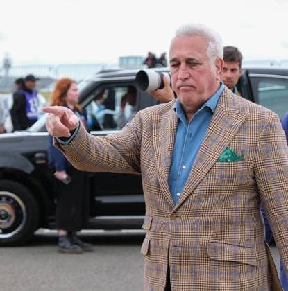 7th July 2024; Silverstone Circuit, Northamptonshire, England; Formula 1 2024 Qatar Airways British F1 Grand Prix; Race Day; Lawrence Stroll, Aston Martin Team owner arrives at the Silverstone paddock  ActionPlus12665569 PaulxBonser