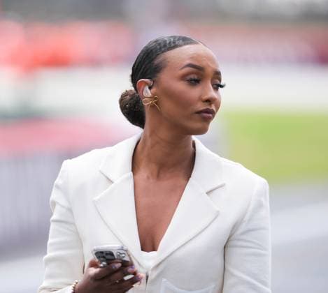 7th July 2024; Silverstone Circuit, Northamptonshire, England; Formula 1 2024 Qatar Airways British F1 Grand Prix; Race Day; Naomi Schiff F1 presenter before the drivers parade  ActionPlus12665590 PaulxBonser