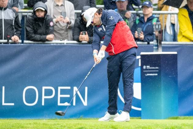 Ewen Ferguson teeing off, BMW International Open 2024, Golf, 07 07 2024 Munich Bavaria Germany Copyright: xkolbert-press UlrichxGamelx