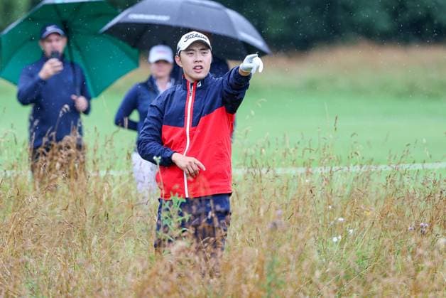 Jeong weon Ko FRA hits from the rough, BMW International Open 2024, Golf, DP World Tour, Men, Final, 07 07 2024 Moosinning Bavaria Germany Copyright: xkolbert-press ChristianxKolbertx
