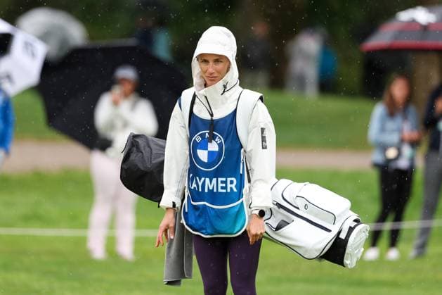 Caddy of Martin Kaymer, his wife Irene Scholz, BMW International Open 2024, Golf, DP World Tour, Men, Final, 07 07 2024 Moosinning Bavaria Germany Copyright: xkolbert-press ChristianxKolbertx