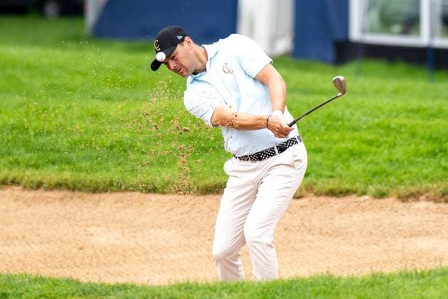 Martin Kaymer plays from the bunker, BMW International Open 2024, Golf, 07 07 2024 Munich Bavaria Germany Copyright: xkolbert-press UlrichxGamelx