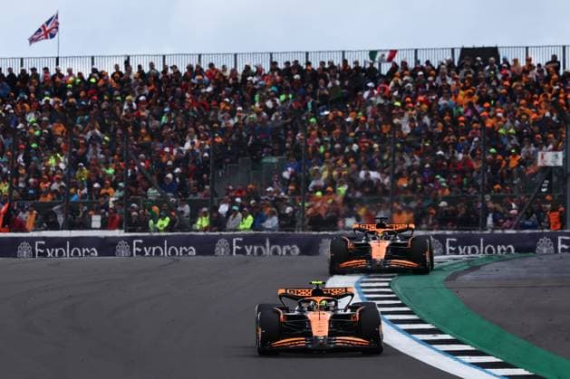 F1 British Grand Prix 2024 Lando Norris and Oscar Piastri of McLaren during the Formula 1 British Grand Prix at Silverstone Circuit in Northampton, Great Britain on July 7, 2024. Northampton United Kingdom  Copyright: xJakubxPorzyckix originalFilename:porzycki-f1britis240707_npKBw.jpg