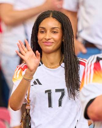 Aaliyah Mohamed, girlfriend of Florian Wirtz, Nr. 17 DFB in the quarter final match GERMANY - SPAIN 1-2 n.V. of the UEFA European Championships 2024 on Jul 5, 2024 in Stuttgart, Germany.
