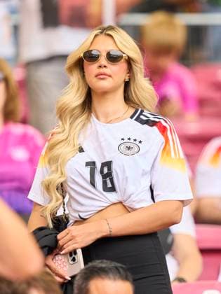 Maximilian Mittelstädt, DFB 18 Freundin Lea Prinz, in the quarter final match GERMANY - SPAIN 1-2 n.V. of the UEFA European Championships 2024 on Jul 5, 2024 in Stuttgart, Germany.