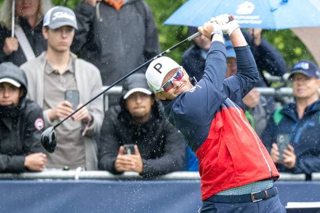 Ewen Ferguson teeing off, BMW International Open 2024, Golf, 07 07 2024 Munich Bavaria Germany Copyright: xkolbert-press UlrichxGamelx