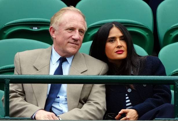 Francois-Henri Pinault and Salma Hayek watching the action on No.1 Court Wimbledon Tennis Championships, Day 7, The All England Lawn Tennis and Croquet Club, London, UK - 07 Jul 2024  Copyright: xJavierxGarcia Shutterstockx 14575058cl