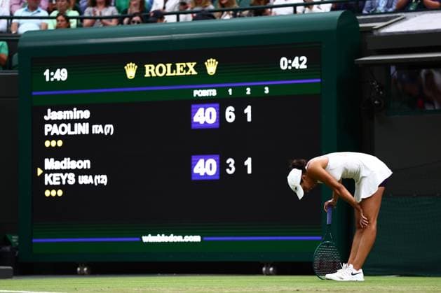 Madison Keys of USA. Wimbledon Tennis Championships, Day 7, The All England Lawn Tennis and Croquet Club, London, UK - 07 Jul 2024  Copyright: xJamesxMarsh Shutterstockx 14575060cc