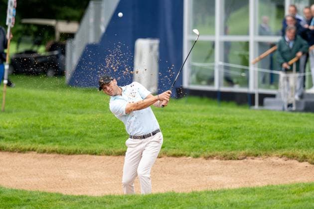 MArtin Kaymer plays from the bunker, BMW International Open 2024, Golf, 07 07 2024 Munich Bavaria Germany Copyright: xkolbert-press UlrichxGamelx