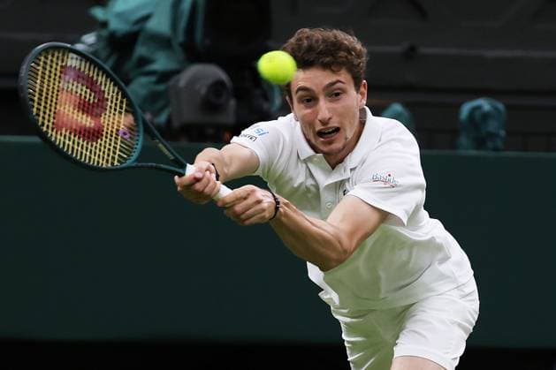 TENNIS - Wimbledon 2024 LONDON,ENGLAND,07.JUL.24 - TENNIS - ATP, Tennis Herren World Tour, Wimbledon, Grand Slam. Image shows Ugo Humbert (FRA).  GEPAxpictures xAlanxGrieves
