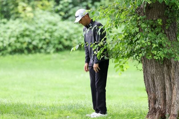 difficult situation for Jeremy Paul GER , hits out of the rough, BMW International Open 2024, Golf, DP World Tour, Men, Final, 07 07 2024 Moosinning Bayern Germany Copyright: xkolbert-press ChristianxKolbertx
