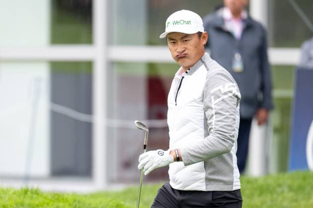 Haotong Li is unhappy about the shot, BMW International Open 2024, Golf, 07 07 2024 Munich Bavaria Germany Copyright: xkolbert-press UlrichxGamelx