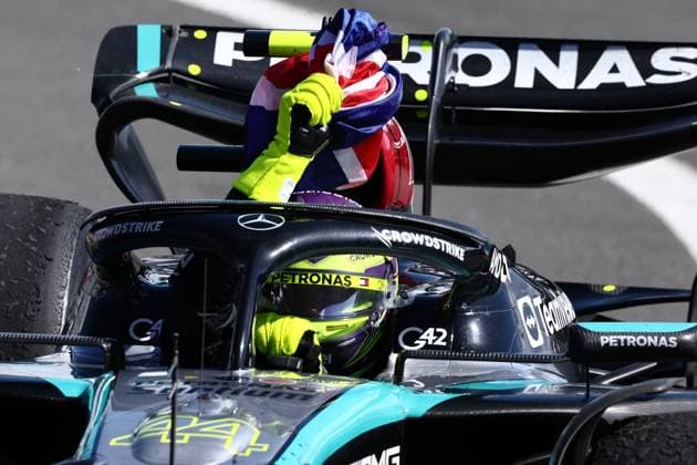 F1 British Grand Prix 2024 Lewis Hamilton of Mercedes after the Formula 1 British Grand Prix at Silverstone Circuit in Northampton, Great Britain on July 7, 2024. London United Kingdom  Copyright: xJakubxPorzyckix originalFilename:porzycki-f1britis240707_npXWm.jpg