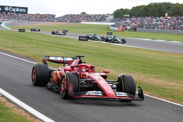 16 Charles Leclerc MCO, Scuderia Ferrari HP , F1 Grand Prix of Great Britain at Silverstone Circuit on July 7, 2024 in Silverstone, Great Britain Photo by HOCH ZWEI Silverstone Great Britain